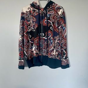 Johnny Was Paisley Fall Modern zip up hoodies.